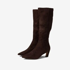 Faryl Robin Gerry boots with heel, size 16. Chocolate suede